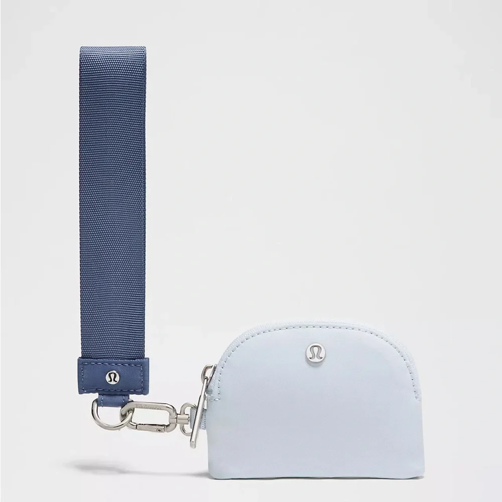 Lululemon Dual Pouch Wristlet- Brilliant Blue/Starch Blue